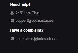 betmaster help